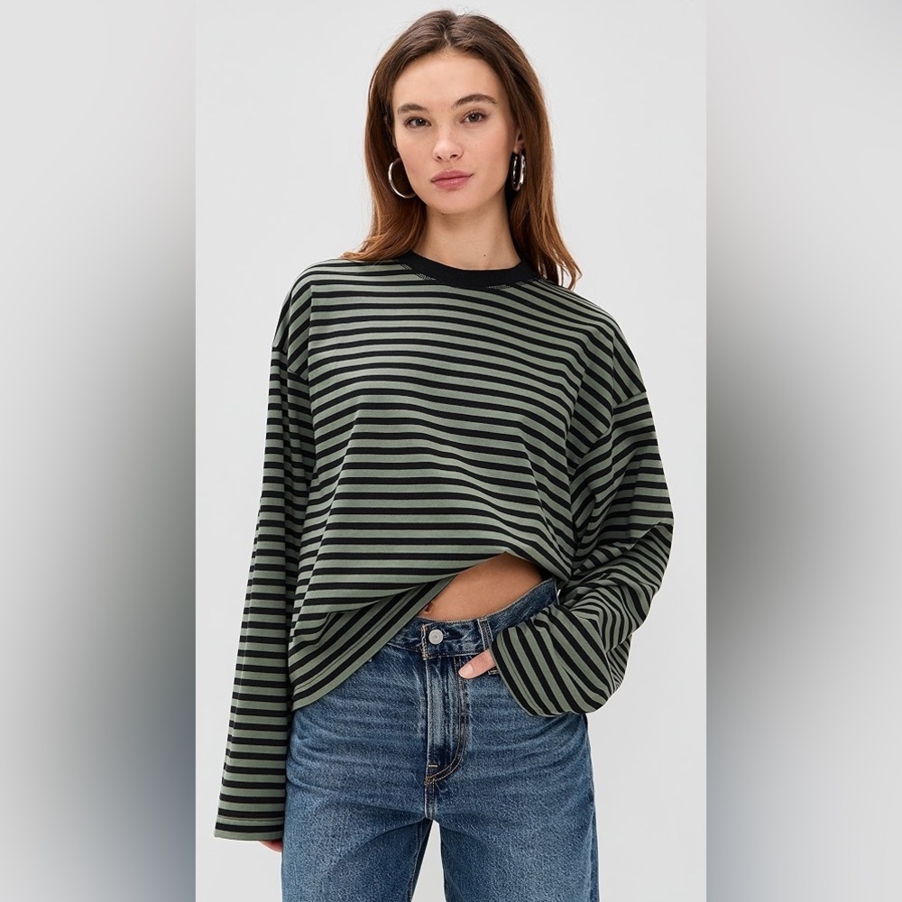LIONESS Bloom Long Sleeve Forest Stripe Oversize XXS halloween - Picture 4 of 10
